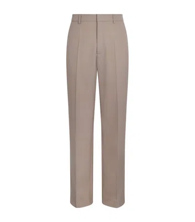 Séfr Javier Wide-leg Trousers In Brown