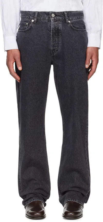 Séfr Jeans With Belt Loops In Black