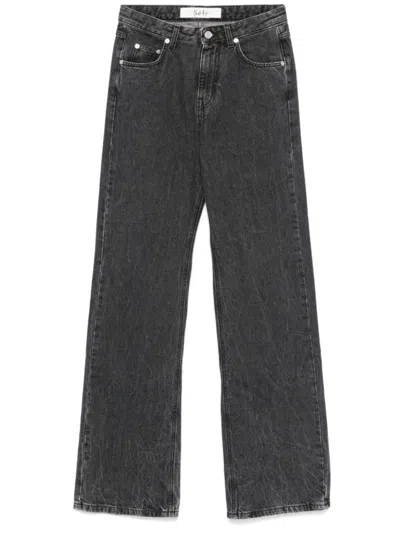 Séfr Sefr Jeans Woman In Nero