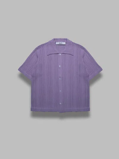 Séfr Julian Shirt - Lavender Mesh In Purple