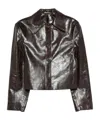 Séfr Lapel Long-sleeved Casual Jacket In Brown