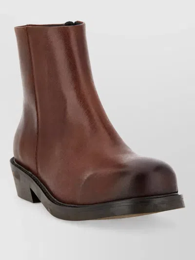 Séfr Leather Ankle Boots In Multi