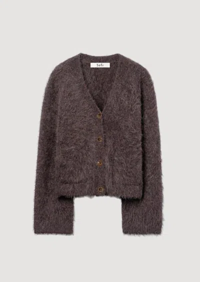 SÉFR LEE CARDIGAN LILAC MELANGE ALPACA