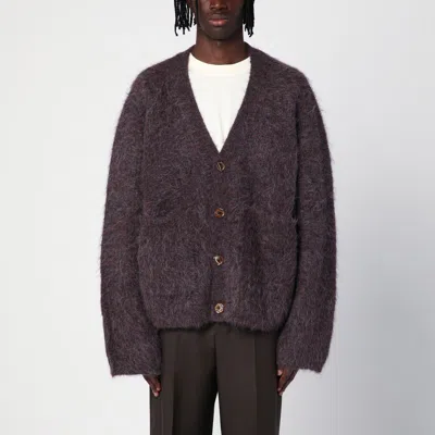 SÉFR LEE LILAC ALPACA-BLEND CARDIGAN