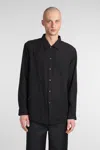Séfr Black Voile Shirt In Black