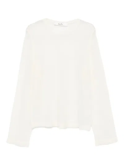 Séfr Les Semi-sheer T-shirt In White