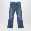 SÉFR LIGHT BLUE DENIM JEANS WITH RIPS