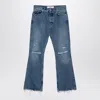 Séfr Ripped And Frayed Jeans In Blue