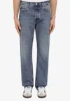 Séfr Regular Washed Denim Jeans In Blue