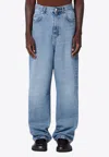 Séfr Light Blue Wide Denim Jeans In Blue