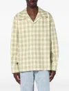 Séfr Ignacio Check Pattern Shirt In Cotton And Linen Men