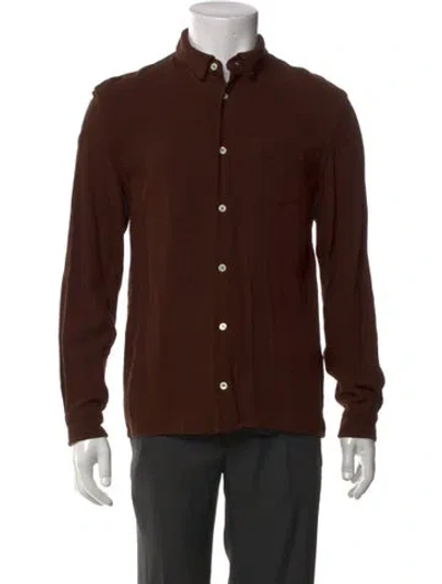 Pre-owned Séfr Long Sleeve Shirt In Brown
