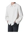 Séfr Wes Check-pattern Long-sleeve Shirt In White