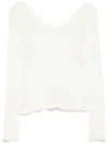 Séfr Maeve Open V-neck Wool Knit