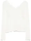 Séfr Maeve Open V-neck Wool Knit