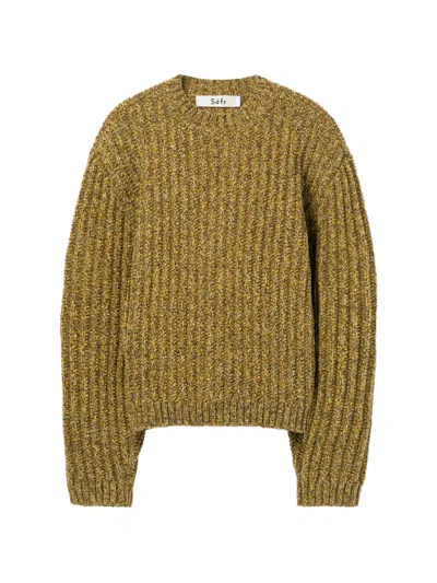 Séfr Makaya Textured Sweater In Brown