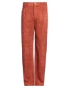 Séfr Man Pants Rust Size Xl Viscose In Red