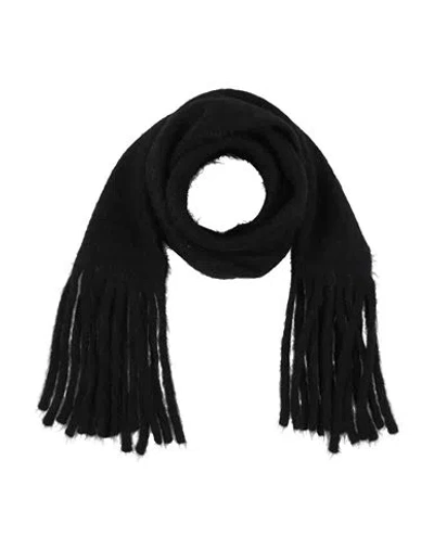 Séfr Man Scarf Black Size - Alpaca Wool, Nylon, Elastane In Black