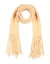 Séfr Man Scarf Pastel Yellow Size - Alpaca Wool, Nylon, Elastane In Neutral