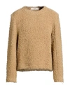 Séfr Man Sweater Camel Size S Virgin Wool, Polyamide, Elastane In Beige