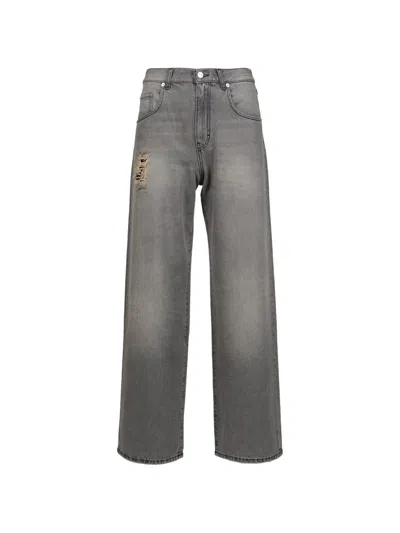 Séfr Mass Distressed Jeans In Gray