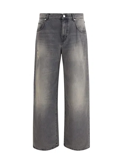Séfr Mass Distressed-effect Loose-fit Jeans In Gray