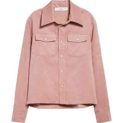 Séfr Maurice Overshirt In Pink