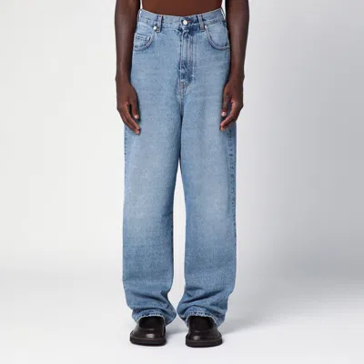 Séfr Men's Light Blue Wide Denim Jeans