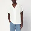 Séfr Noam White Wool Blend Shirt