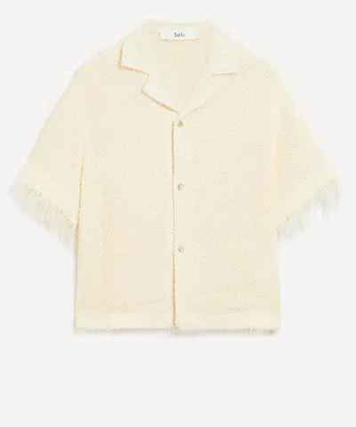 Séfr Sefr Mens Fausto Shirt In Neutral