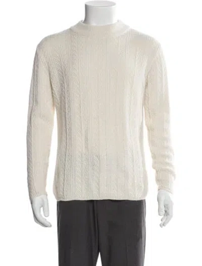Pre-owned Séfr Mock Neck Long Sleeve Pullover In Neutral