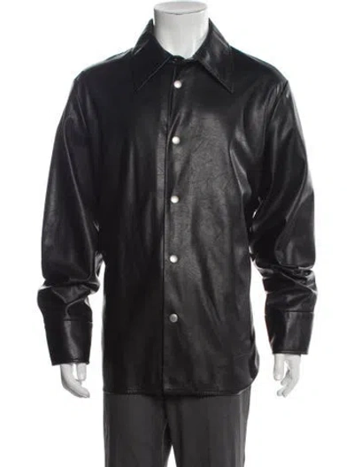 Pre-owned Séfr Moto Jacket In Brown