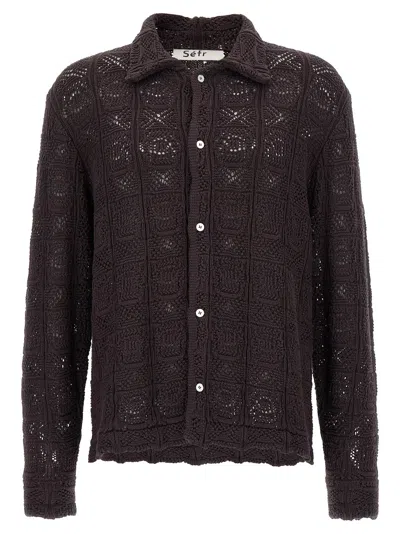 Séfr Myles Shirt And Blouse Brown