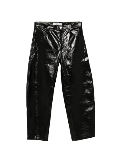 Séfr Naedo High-shine Trousers In Black
