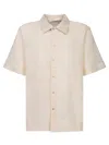 Séfr Noam Beige Textured Shirt In Beige