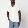 Séfr Noam White Wool Blend Shirt
