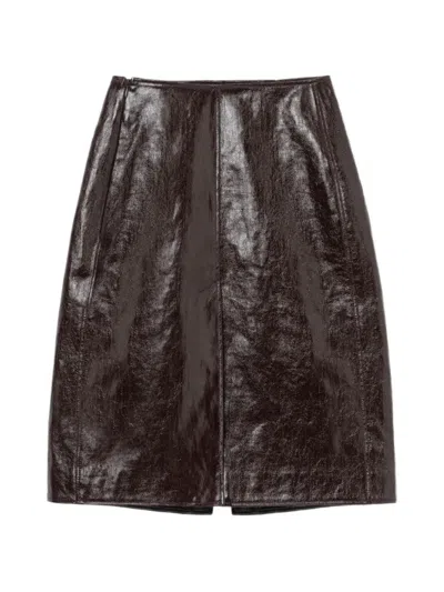 Séfr Odessa Midi Skirt In Brown