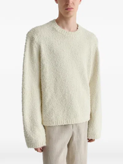 Séfr Odilon Textured Sweater In Neutral