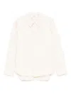 Séfr Ignacio Checked Cotton-gauze Shirt In White