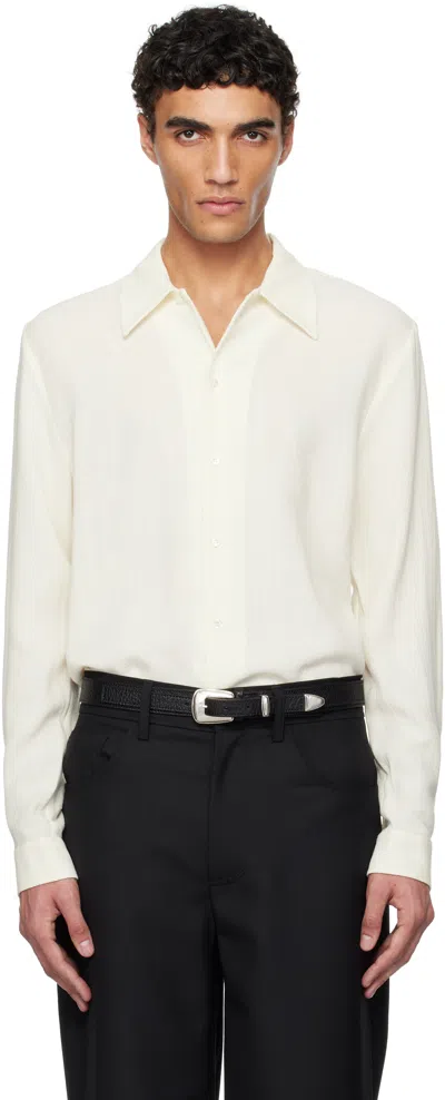 Séfr Off-white Rampoua Shirt In Off White Crepe