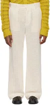 SÉFR OFF-WHITE RICHIE TROUSERS