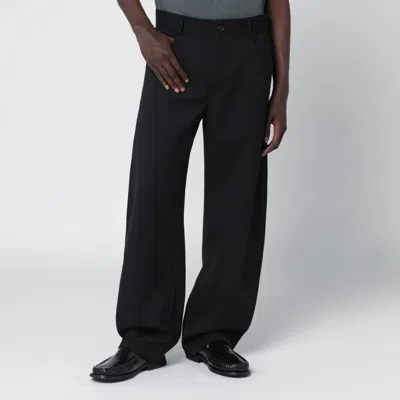 Séfr Oktai Black Trousers In Wool Blend