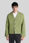 Séfr Buttoned Patch-pocket Cardigan In Green