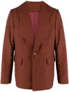 Séfr Long-sleeved Suit Jacket In Multi