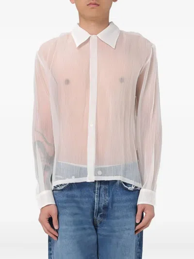 SÉFR PLEATED SHEER SHIRT