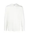 Séfr Crepe Long-sleeved Shirt In Off-white