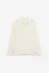 Séfr Sefr Ivory Wool Riku Shirt In White