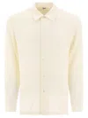 Séfr Sefr Ivory Wool Riku Shirt In White