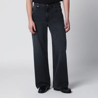 Séfr Relaxed Cut Washed Black Jeans In Blue