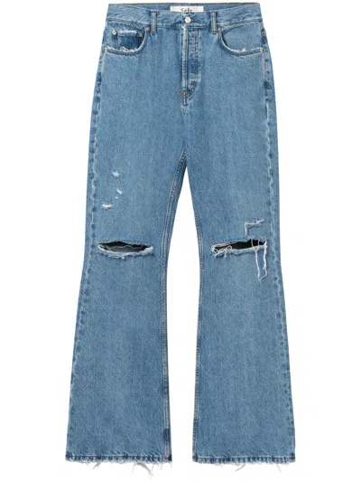 Séfr Relaxed Fit Flared Jeans In Blue